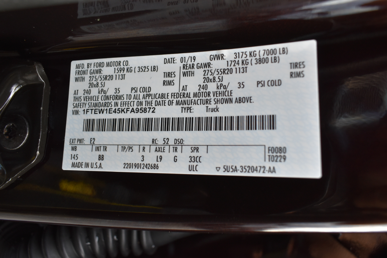 Ford F-150 Platinum SuperCrew 4WD 2019