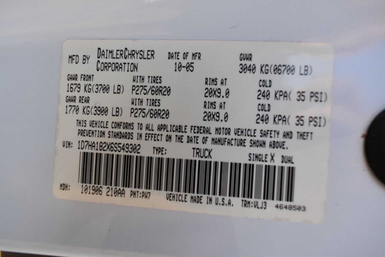 Dodge Ram 1500 Laramie Quad Cab 2WD 2006