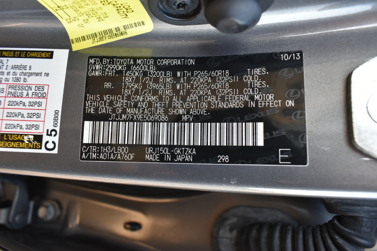 Lexus GX 460 Luxury 4D SUV 4WD 2014