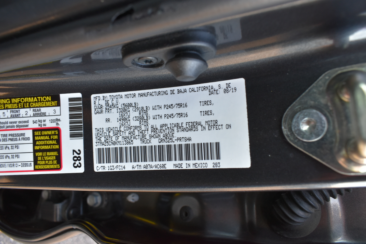 Toyota Tacoma SR5 Double Cab Long Bed V6 6AT 2WD 2019