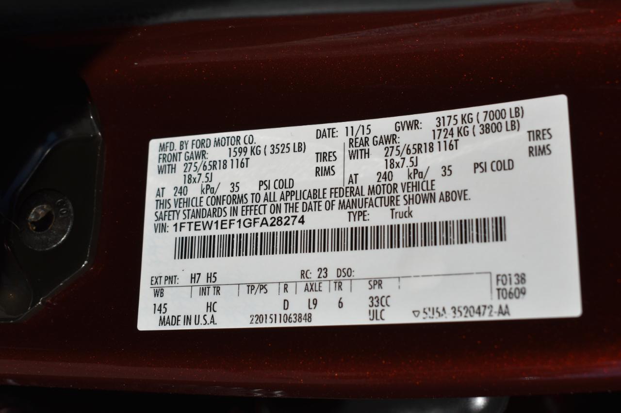 Ford F-150 Lariat SuperCrew 5.5-ft. Bed 4WD 2016