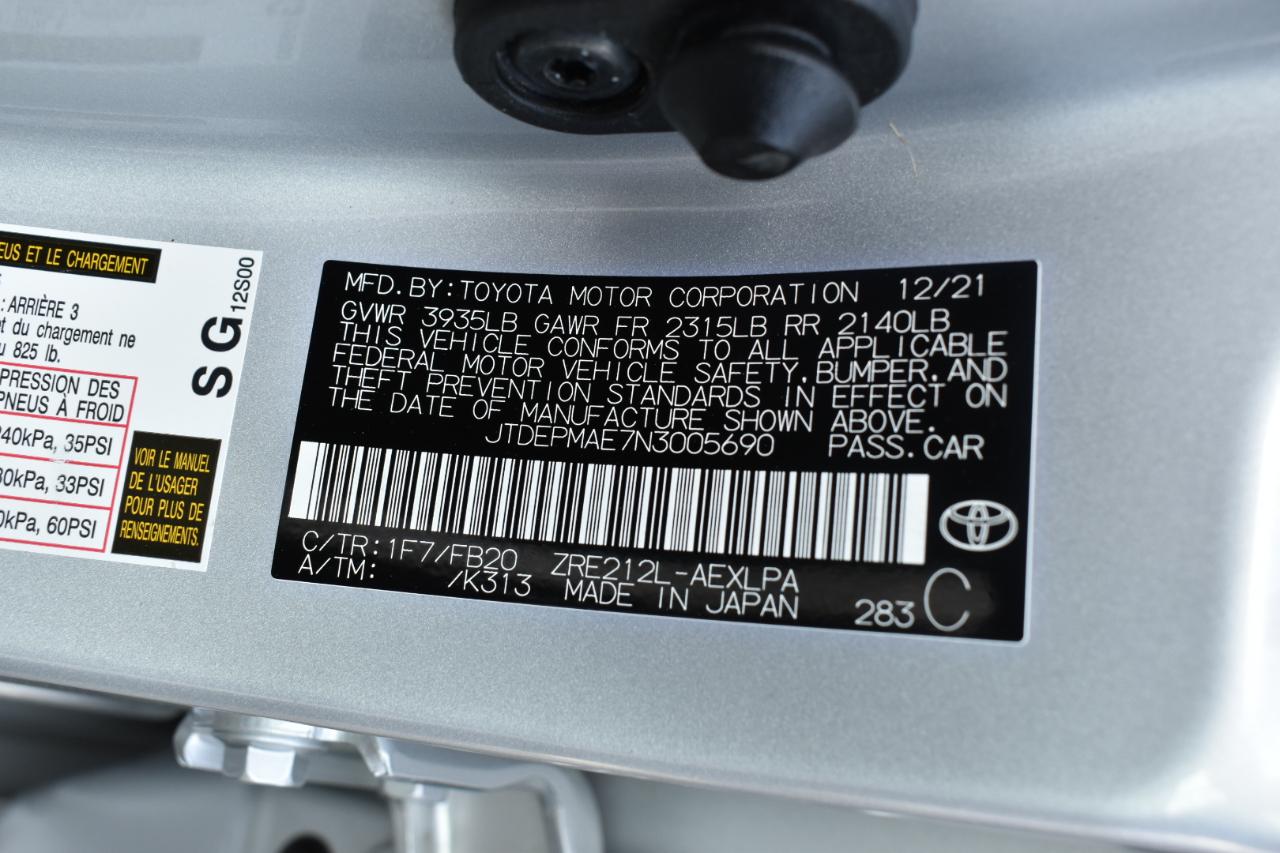 Toyota Corolla LE 2022