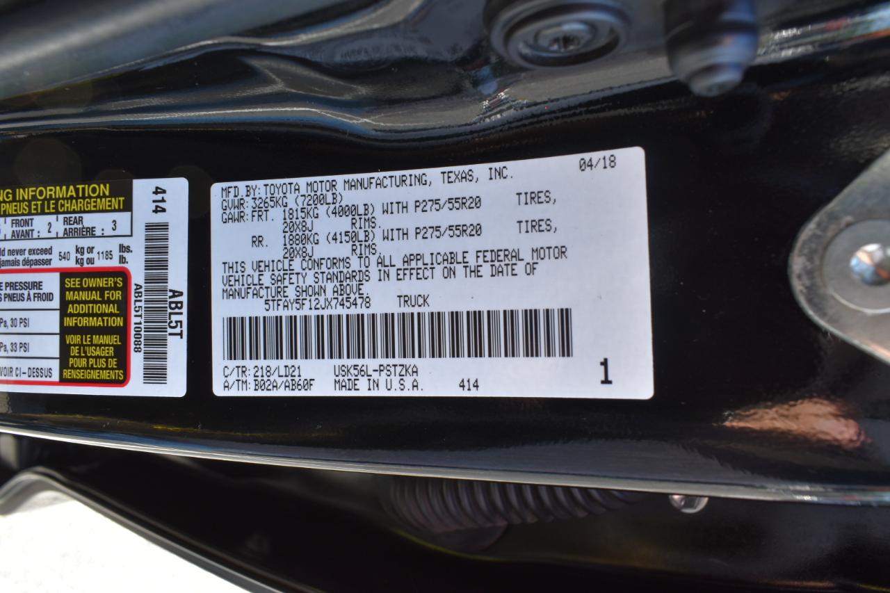 Toyota Tundra 1794 Edition Crew Max 4WD 5.7L V8 2018