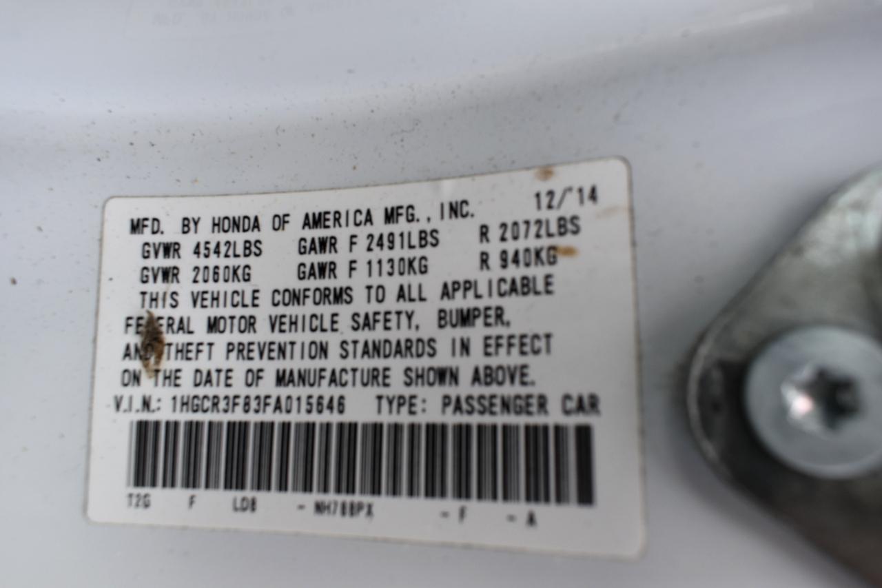 Honda Accord EX-L V6 Sedan AT 2015