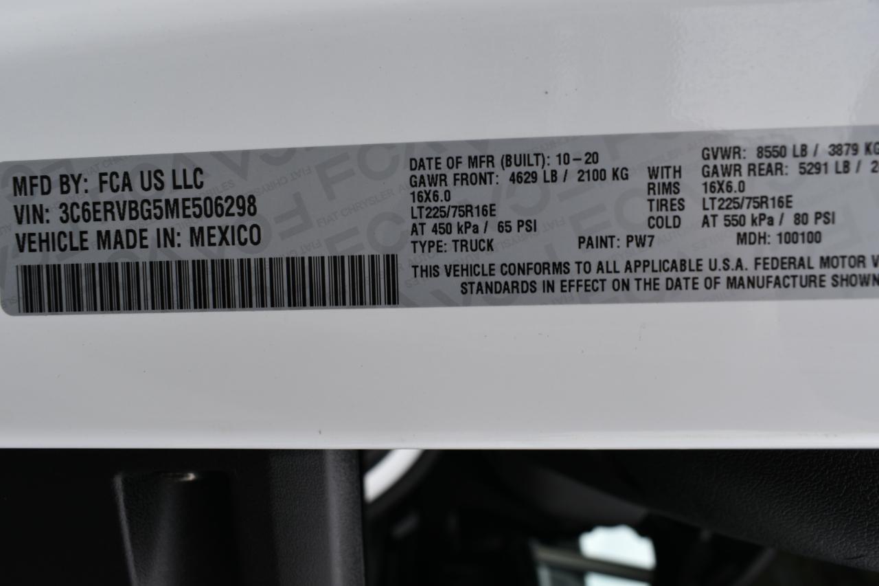 RAM Promaster 1500 High Roof 136-in. WB 2021