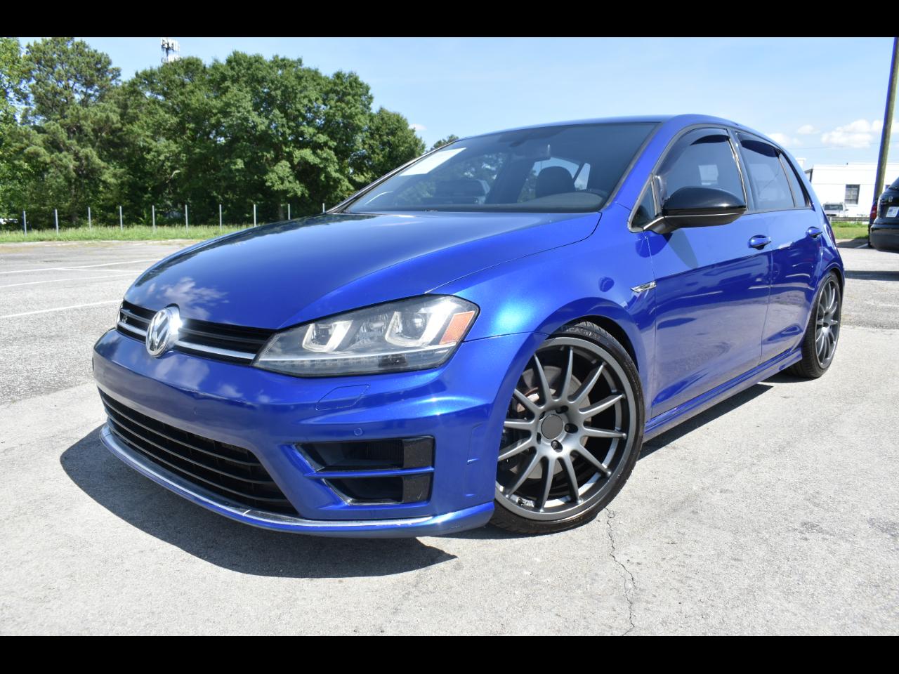 Blue 2015 Volkswagen Golf R AWD Hatchback All-Wheel Drive 6-Speed Automatic