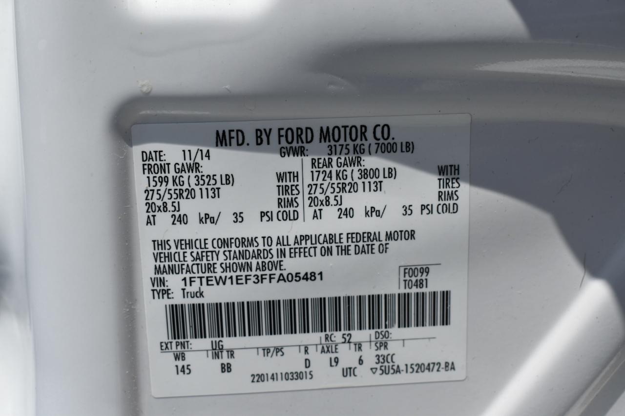 Ford F-150 Platinum SuperCrew 4WD 2015