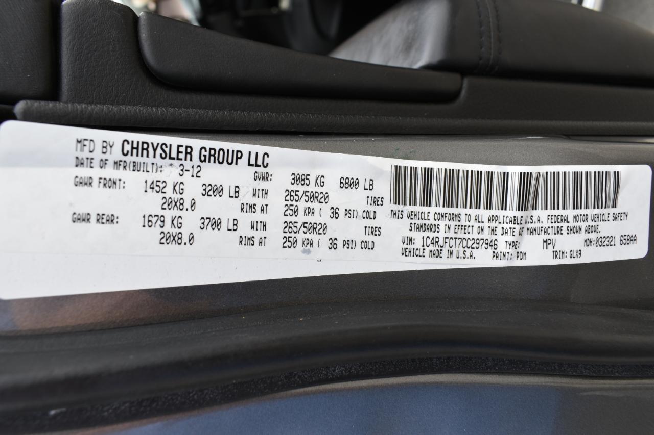 Jeep Grand Cherokee Overland 4WD 2012
