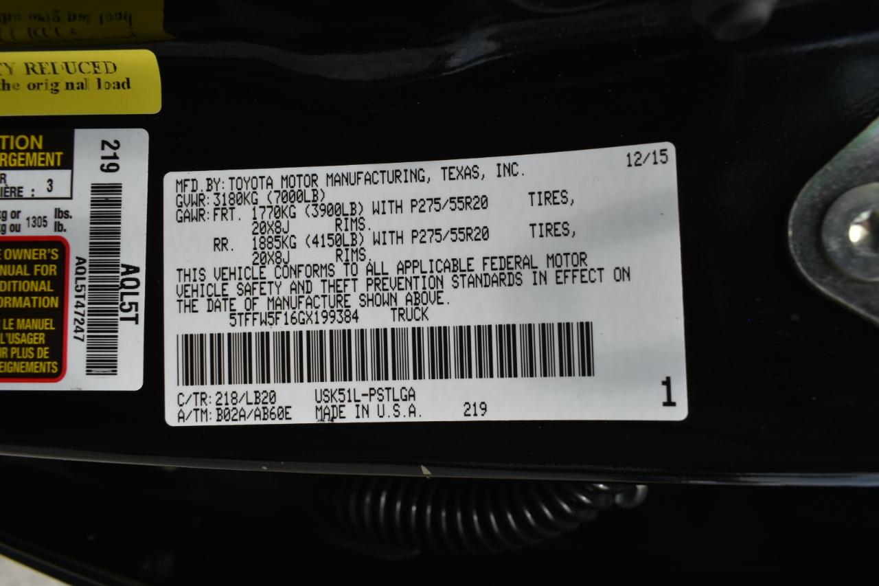 Toyota Tundra Limited 5.7L FFV CrewMax 2WD 2016