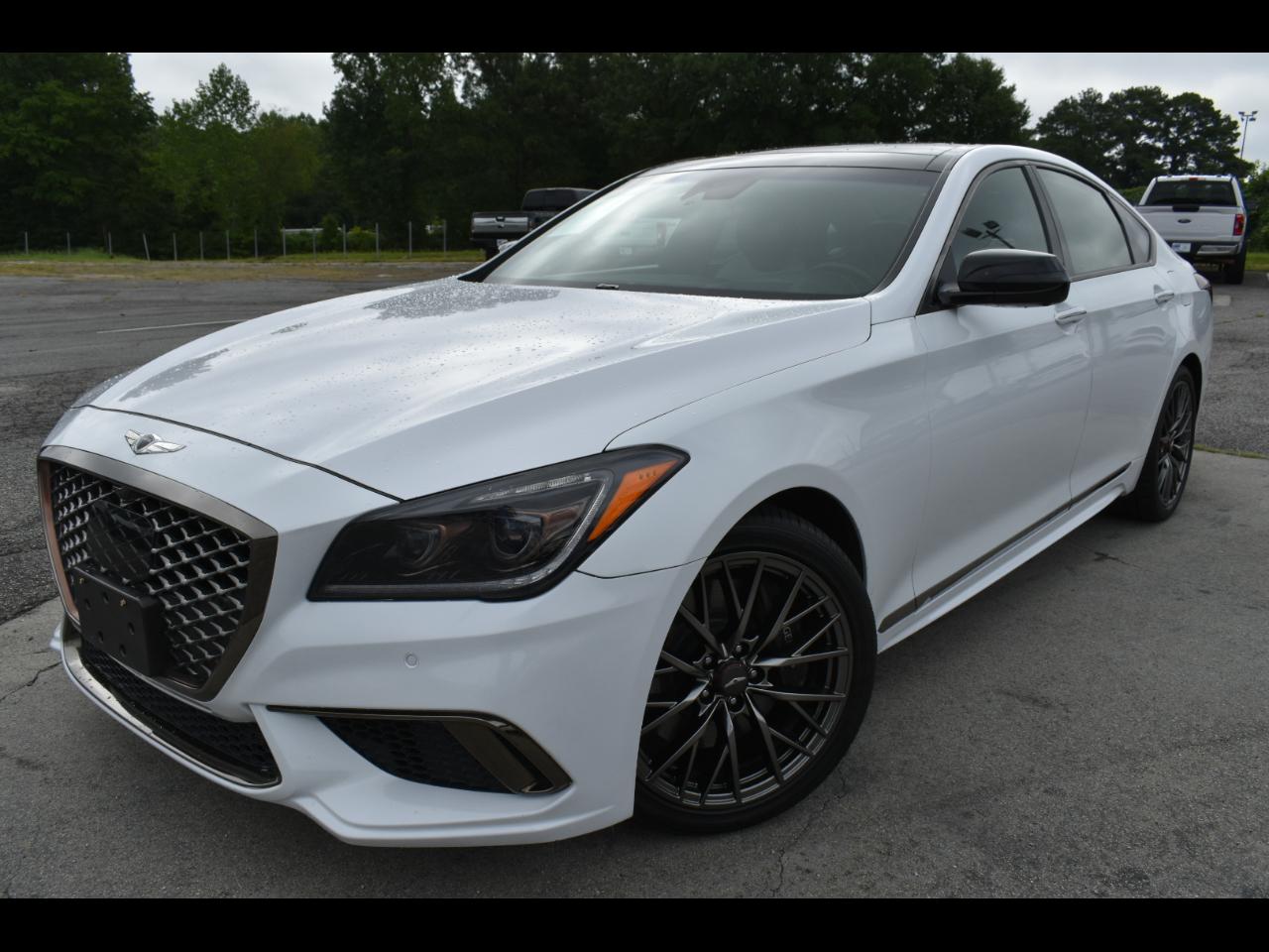 White 2018 Genesis G80 Sedan Rear-Wheel Drive 8-Speed Automatic
