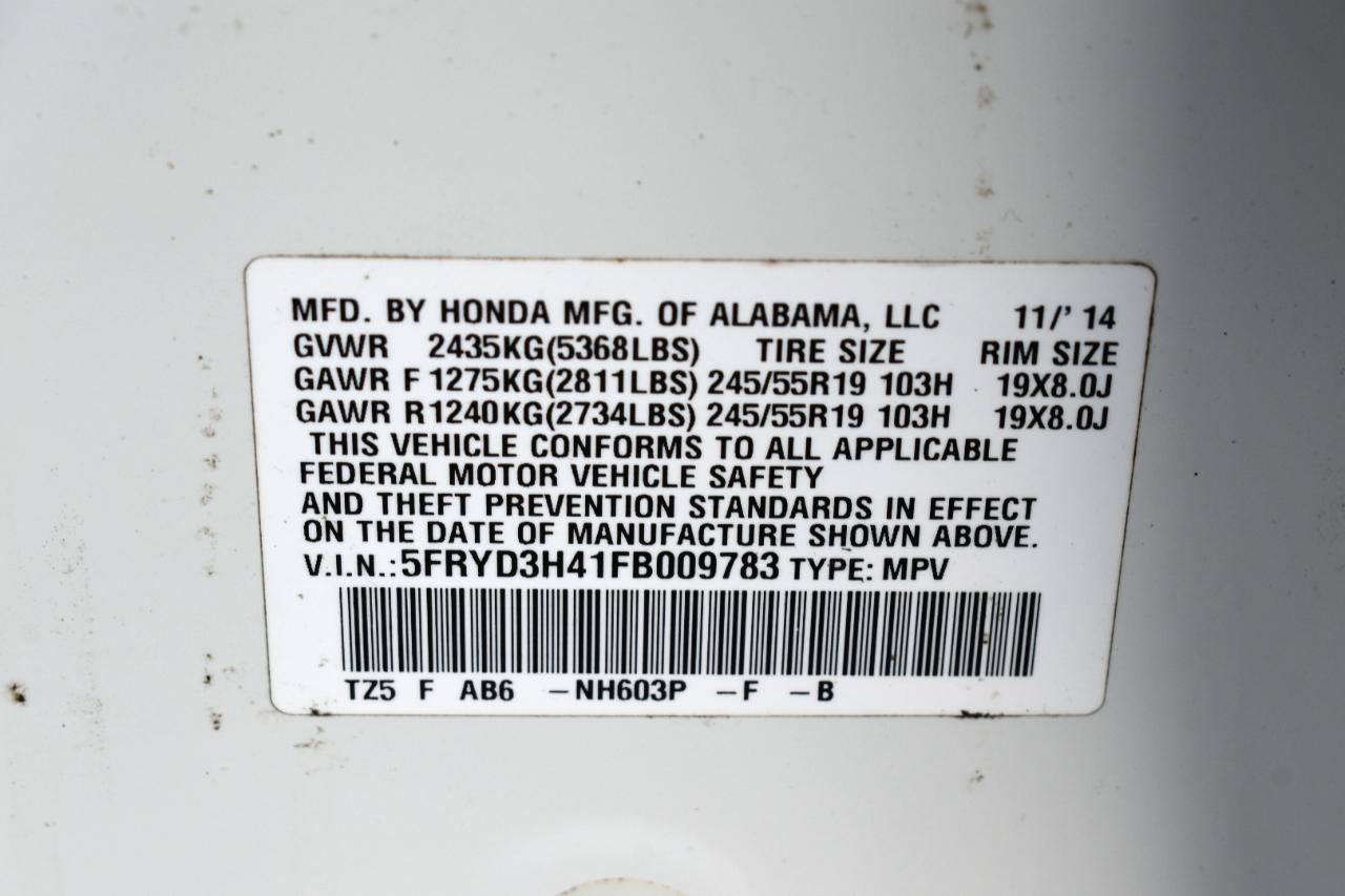 Acura MDX 6-Spd AT w/Tech Package 2015