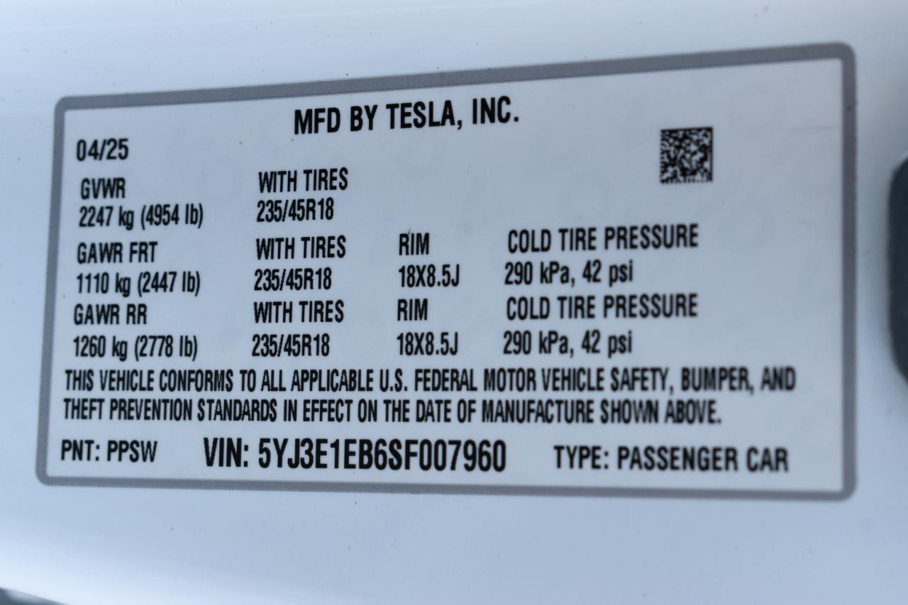 Tesla Model 3 Long Range 2025