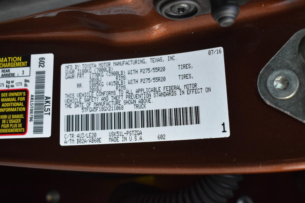 Toyota Tundra Platinum CrewMax 5.7L FFV 2WD 2016