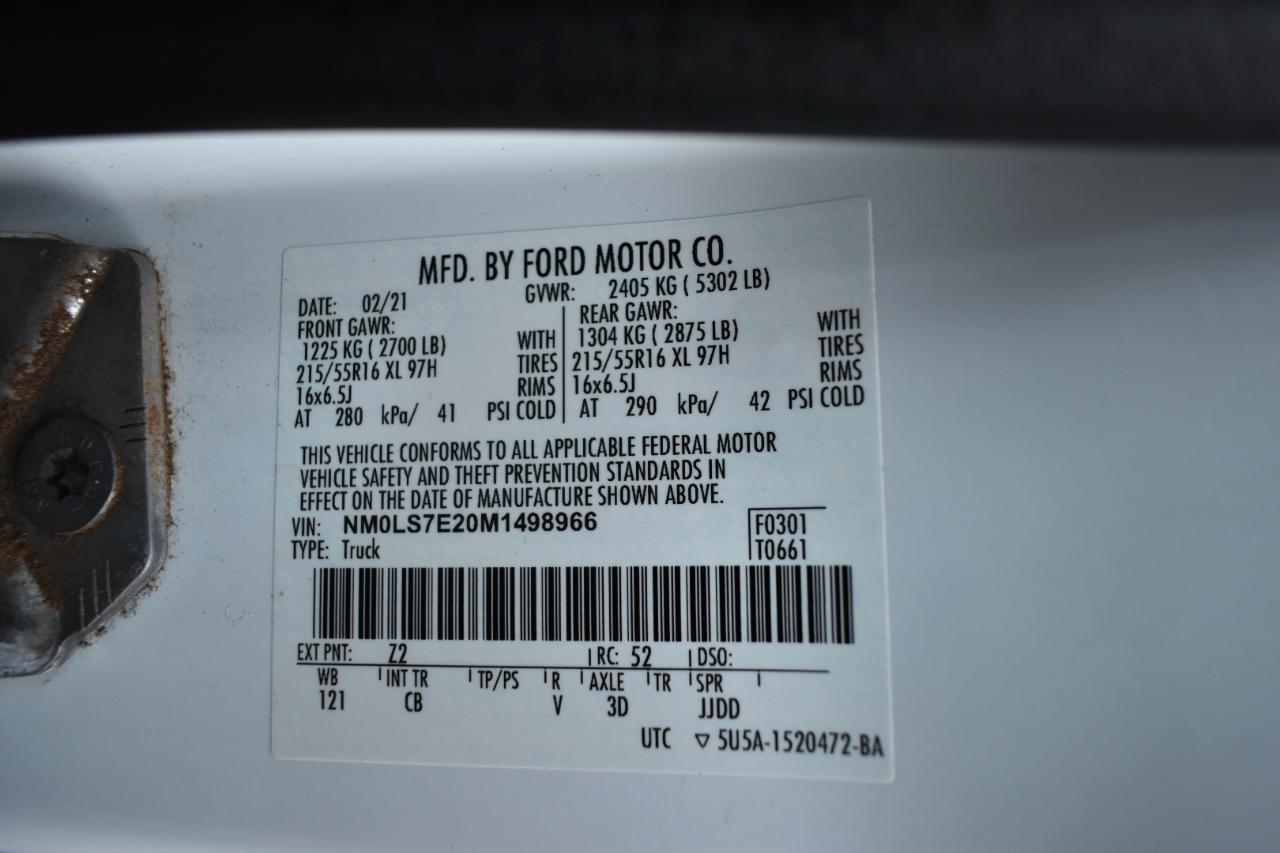 Ford Transit Connect Cargo Van XL LWB w/Rear 180 Degree Door 2021