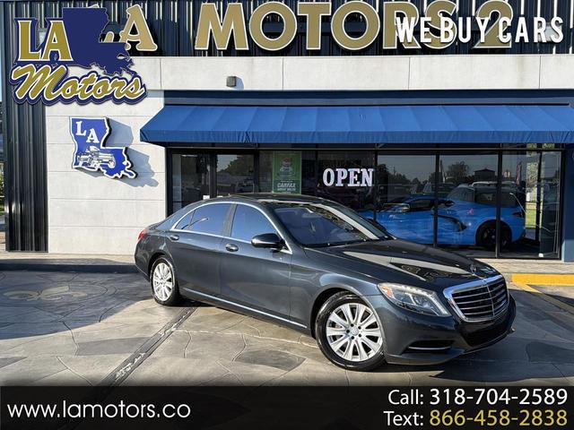 Blue 2015 Mercedes-Benz S-Class Sedan Rear-Wheel Drive Automatic