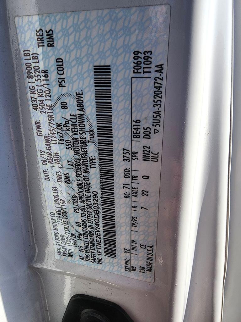 Ford Econoline E-250 2012 Ford Econoline E-250 2012