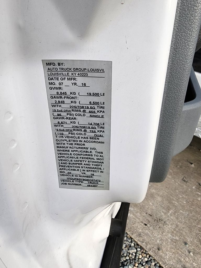 Ford F-550 Regular Cab DRW 2WD 2016