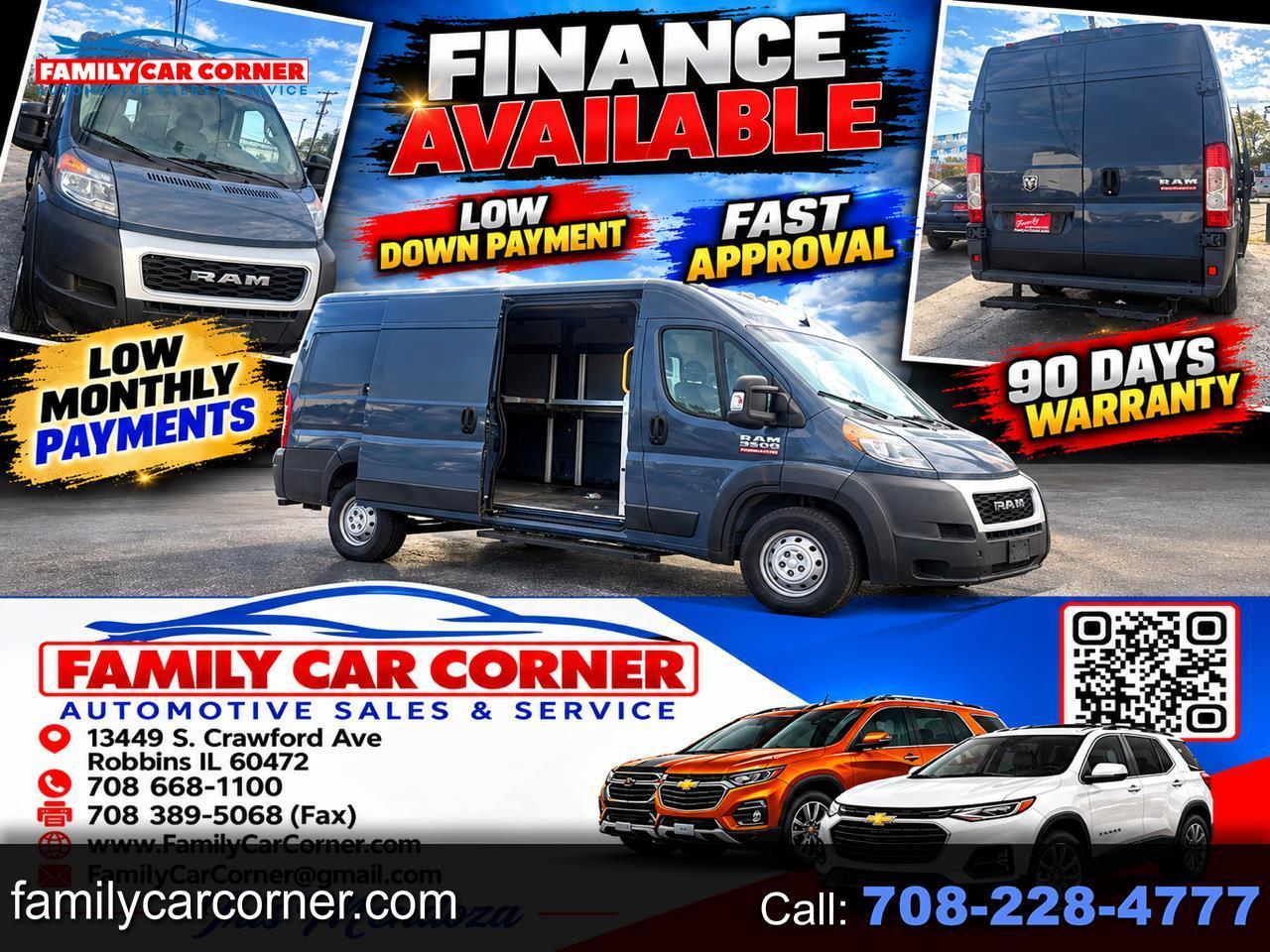 2019 RAM Promaster 3500 High Roof w/Extended Length