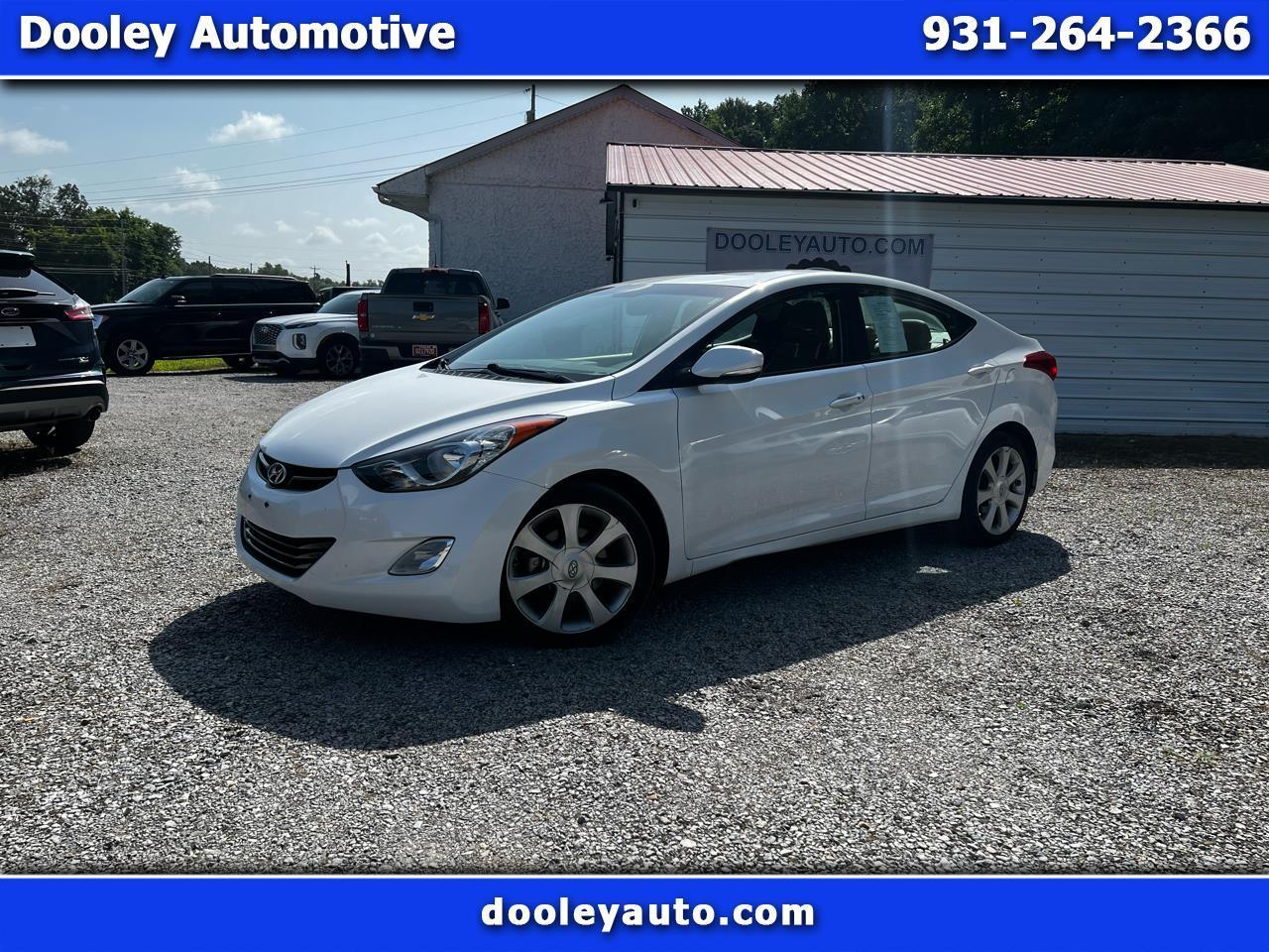 White 2013 Hyundai Elantra Sedan Front-Wheel Drive Automatic