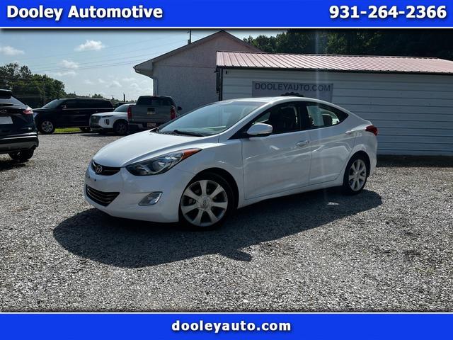 White 2013 Hyundai Elantra Sedan Front-Wheel Drive Automatic