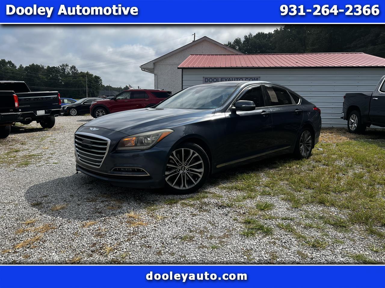Gray 2015 Hyundai Genesis Sedan Rear-Wheel Drive Automatic