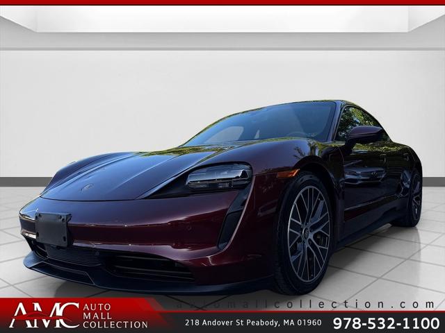 Red 2022 Porsche Taycan Sedan Rear-Wheel Drive Automatic
