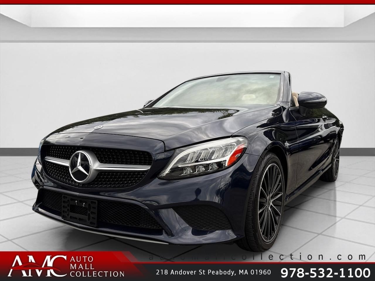 Blue 2019 Mercedes-Benz C-Class Convertible All-Wheel Drive 9-Speed Automatic