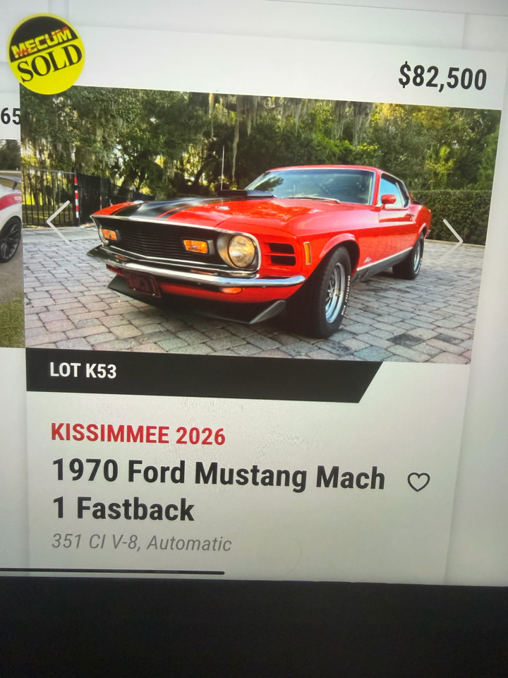 Ford Mustang Fastback  1970