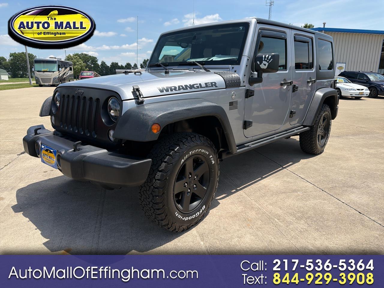 Jeep Wrangler Unlimited 4WD 4dr Black Bear *Ltd Avail* 2016