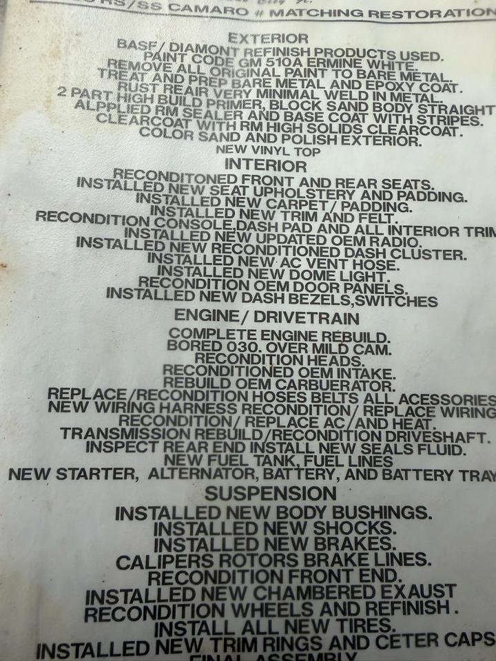 Chevrolet Camaro SS 1968