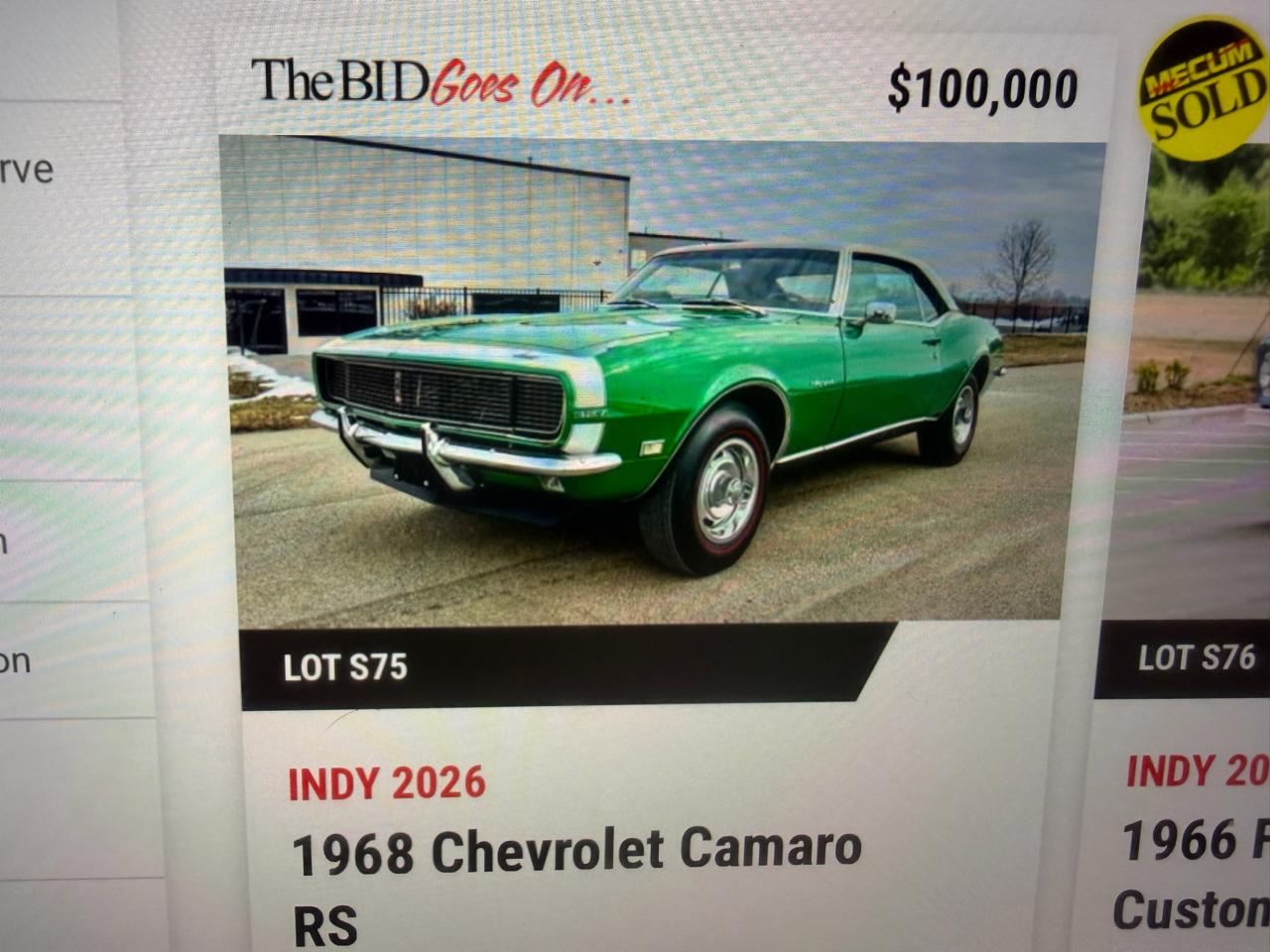 Chevrolet Camaro SS 1968