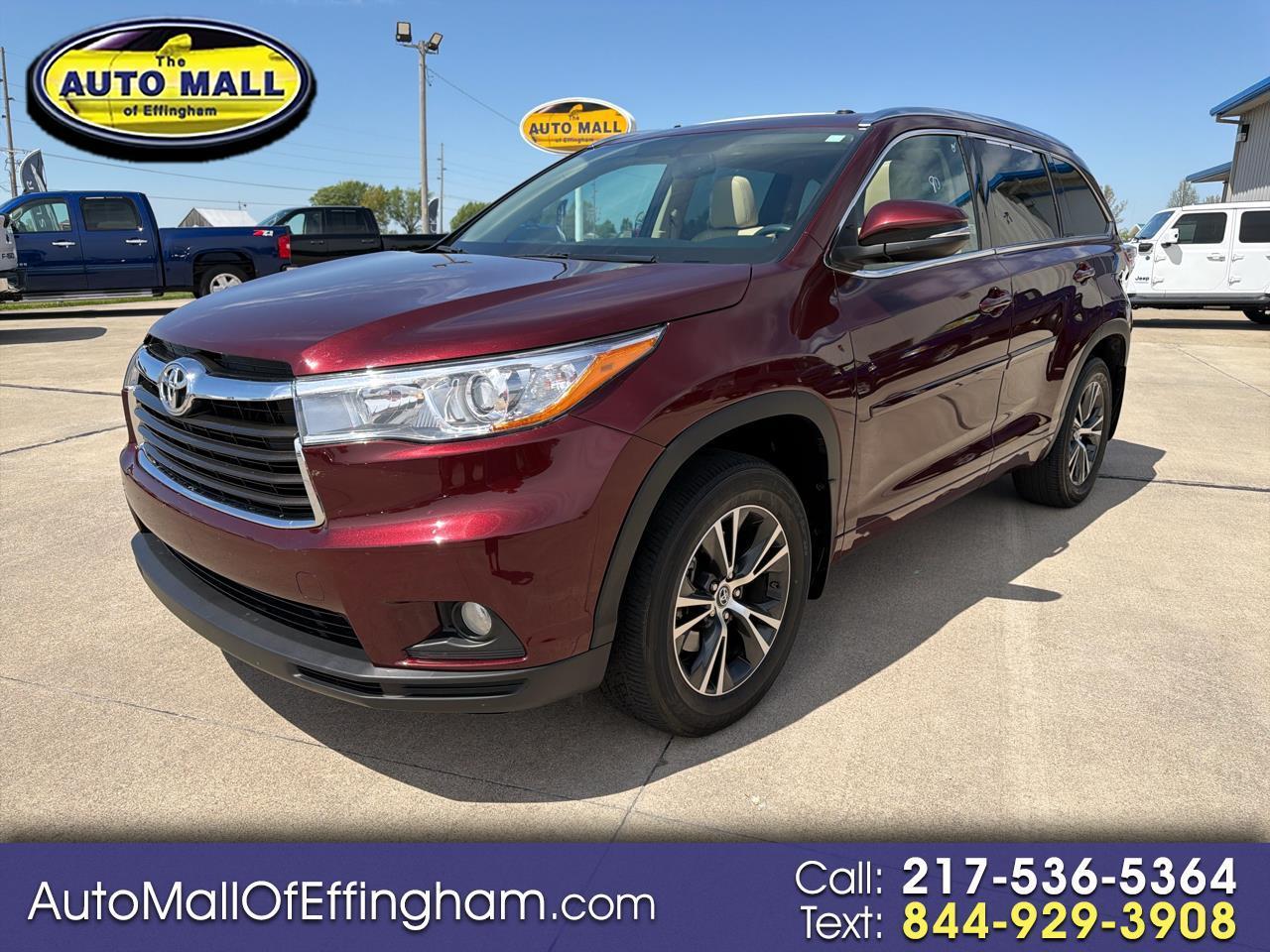 Toyota Highlander AWD 4dr V6 XLE (Natl) 2016