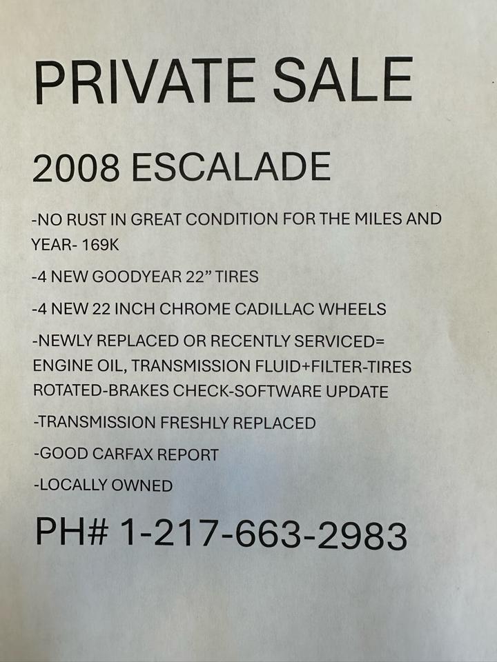 Cadillac Escalade AWD 4dr 2008