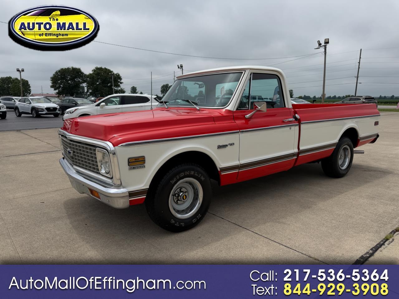 1972 Chevrolet 1/2 Ton Pickups Fleetside 131.5"
