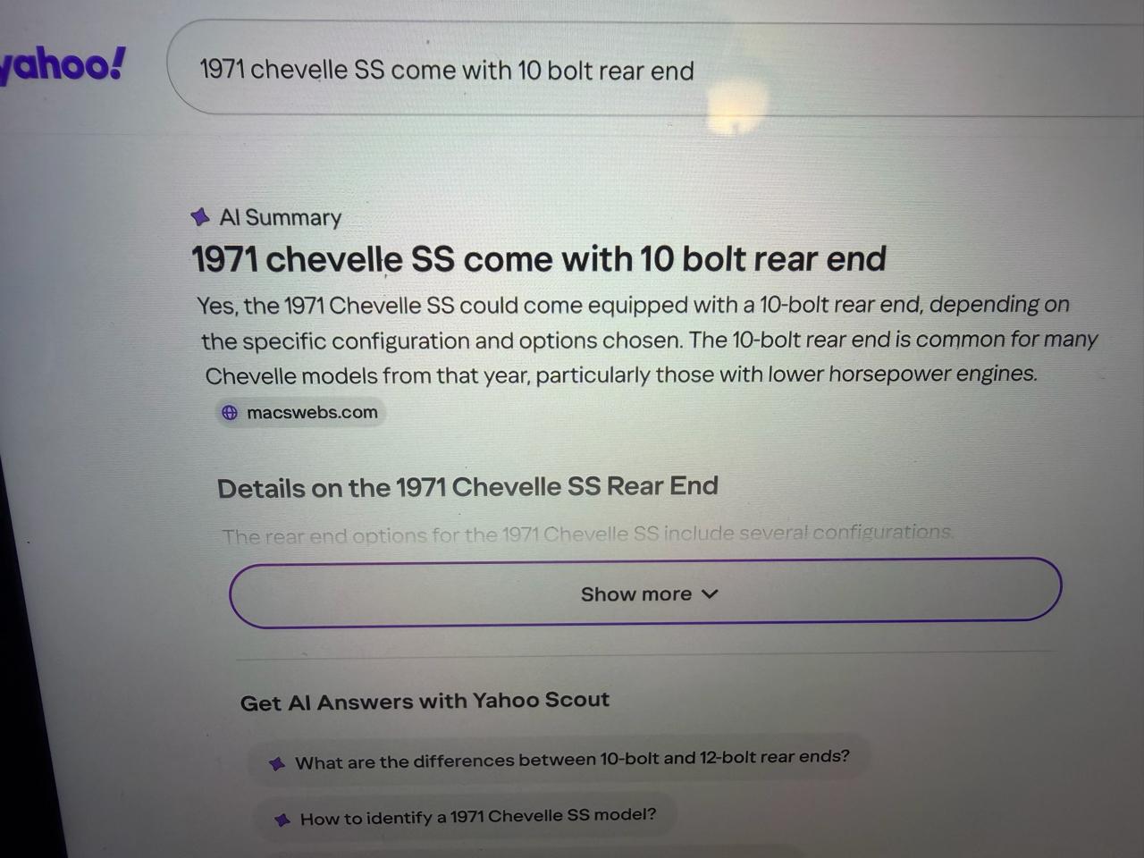 Chevrolet Chevelle Malibu SS  1971