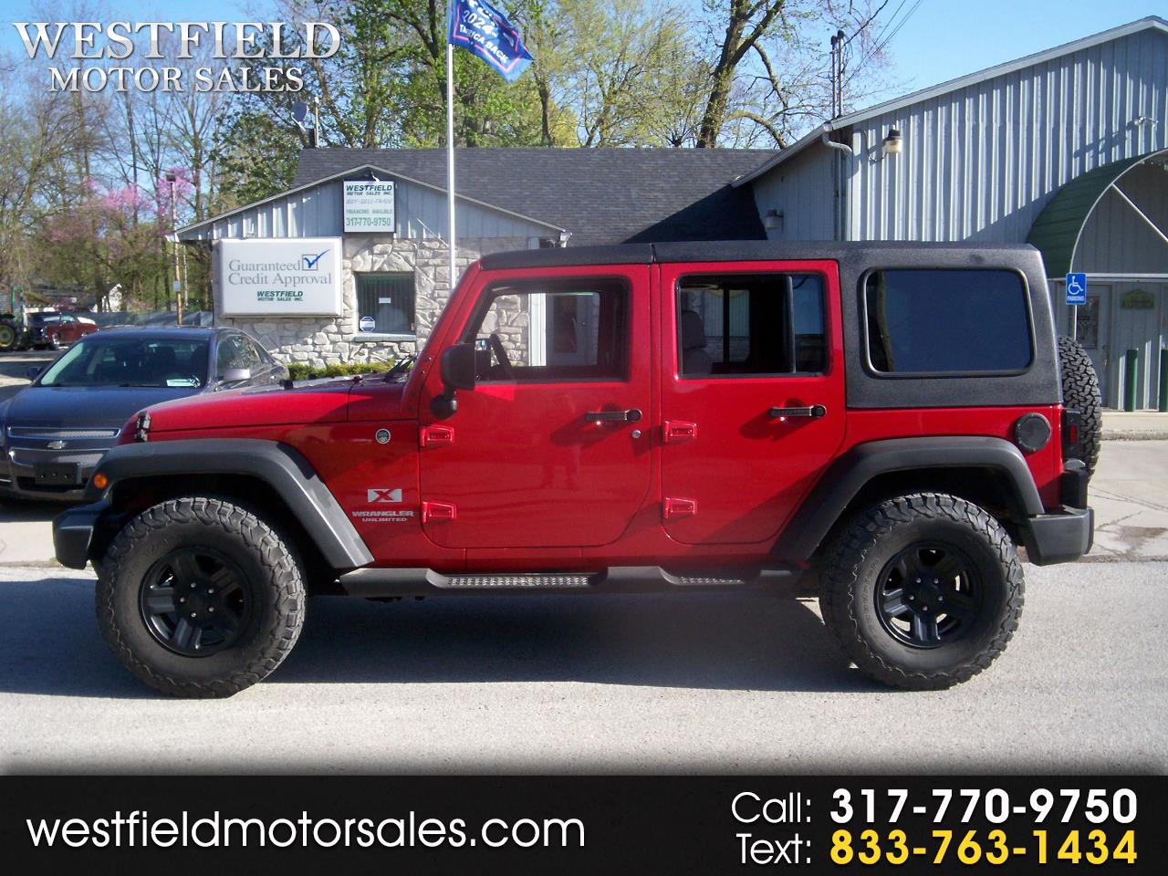 Used 2009 Jeep Wrangler Unlimited X 4WD for Sale in Noblesville IN