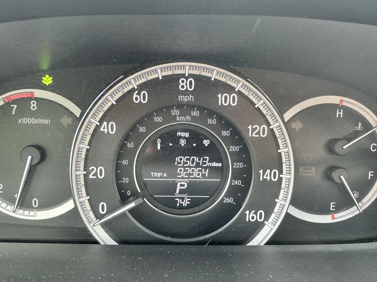 Honda Accord EX-L Sedan CVT 2016