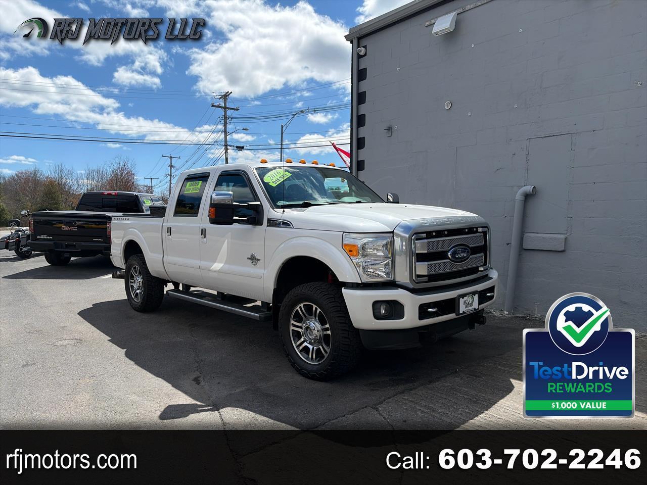 2016 Ford F-350 SD Platinum Crew Cab 4WD