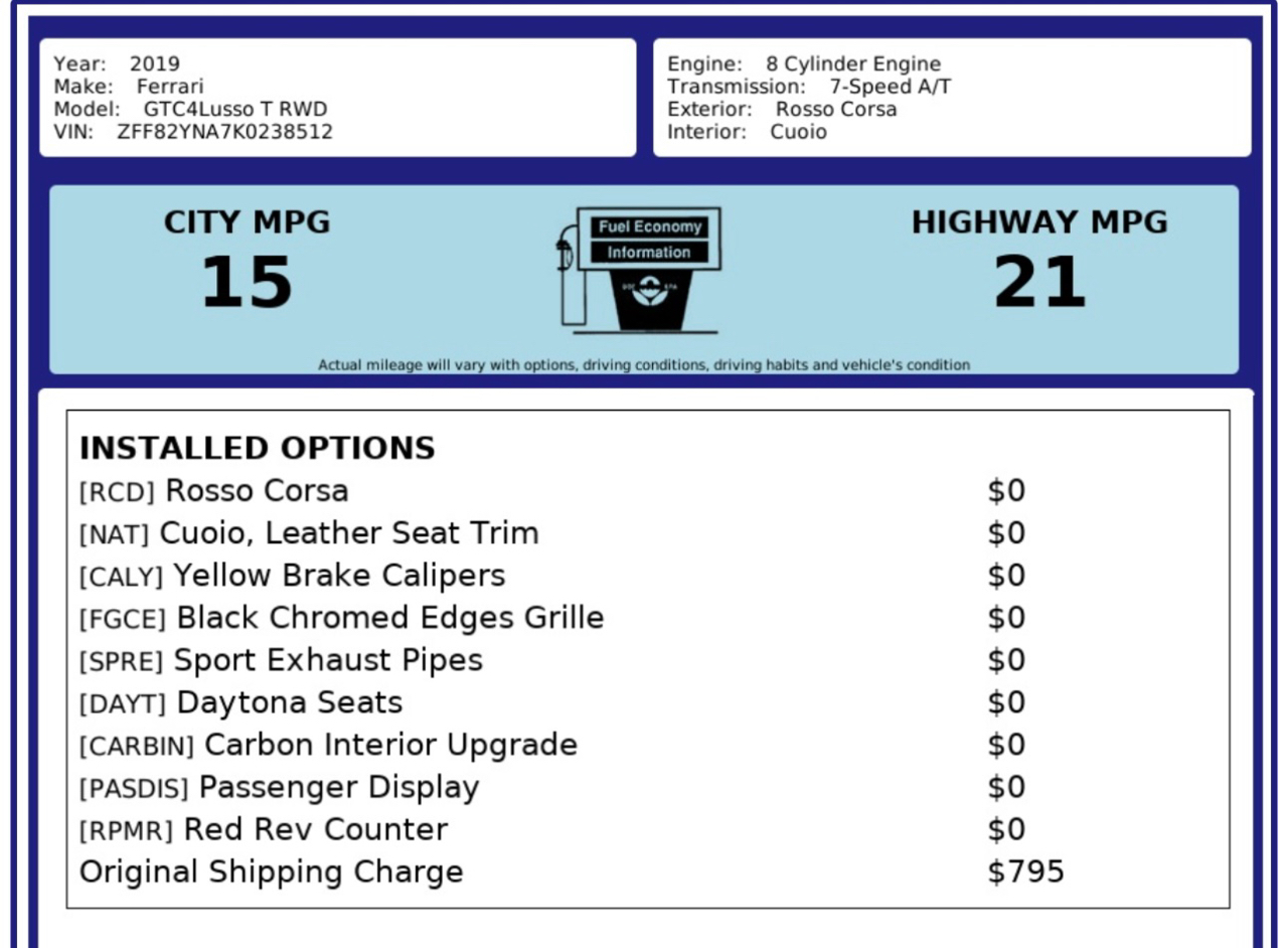 Ferrari GTC4Lusso  2019