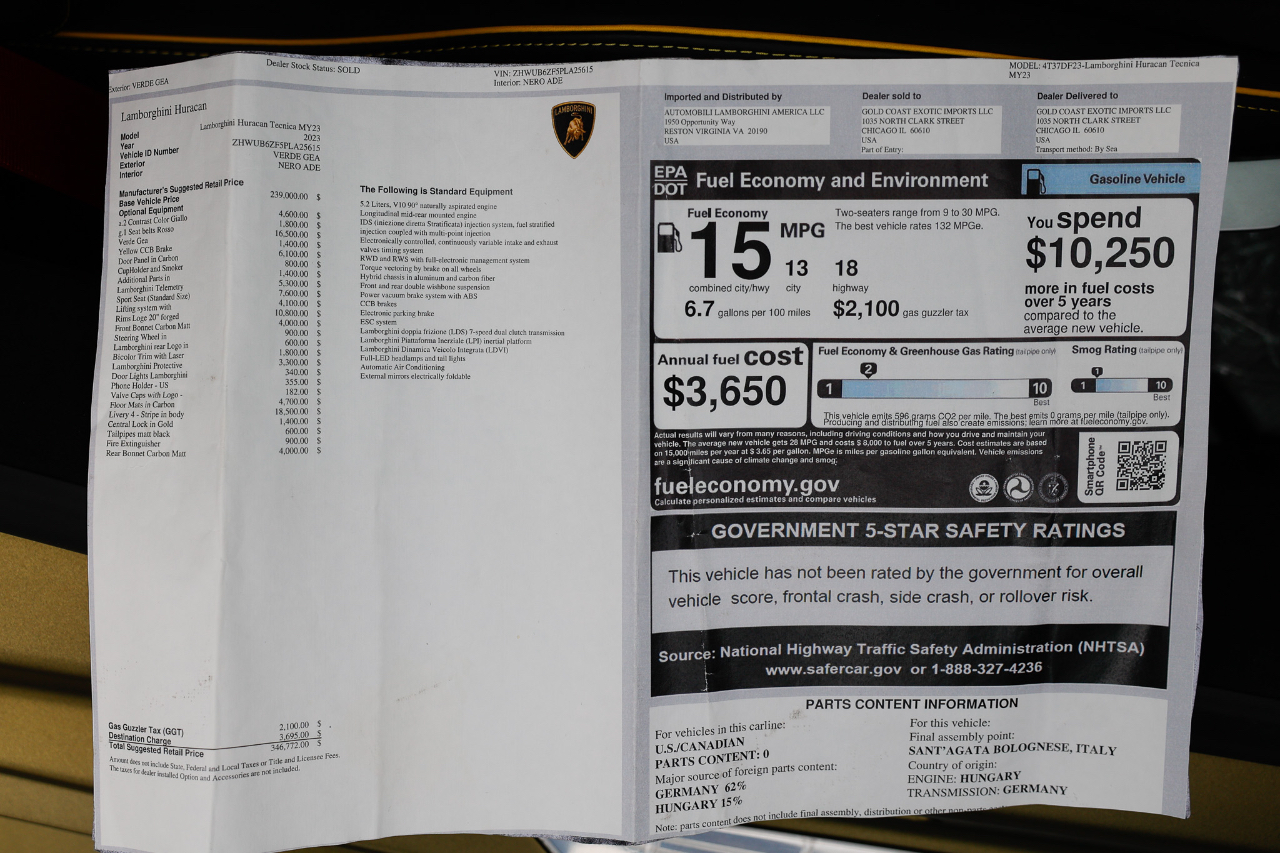 Lamborghini Huracan  2023