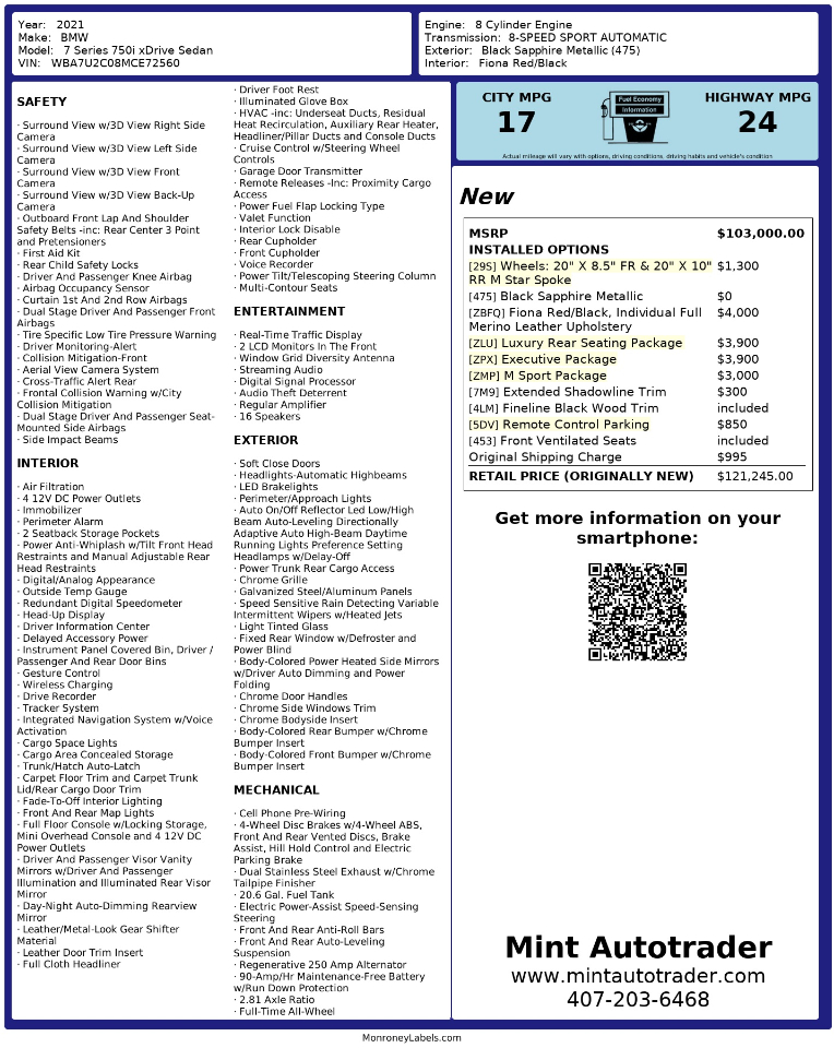 BMW 750i xDrive  2021