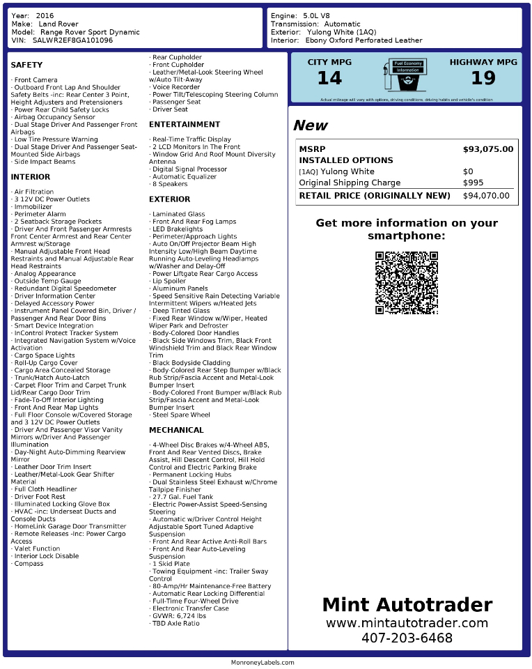 Land Rover Range Rover Sport  2016