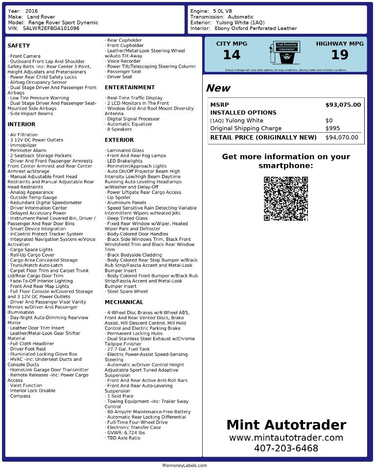 Land Rover Range Rover Sport  2016