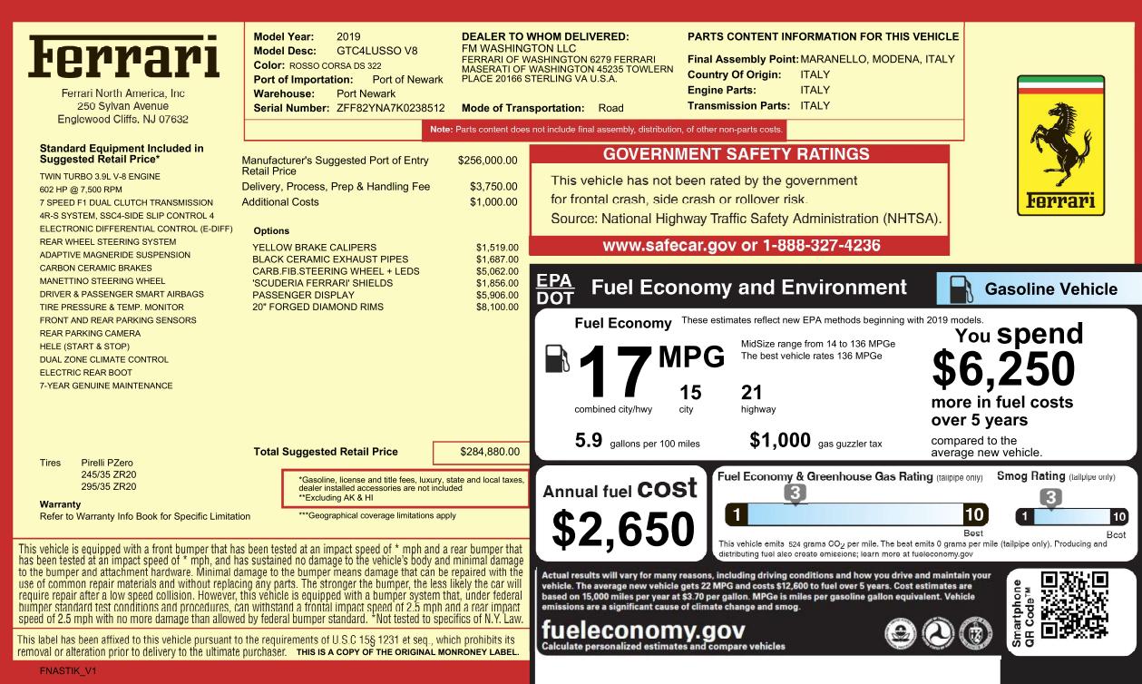 Ferrari GTC4Lusso  2019