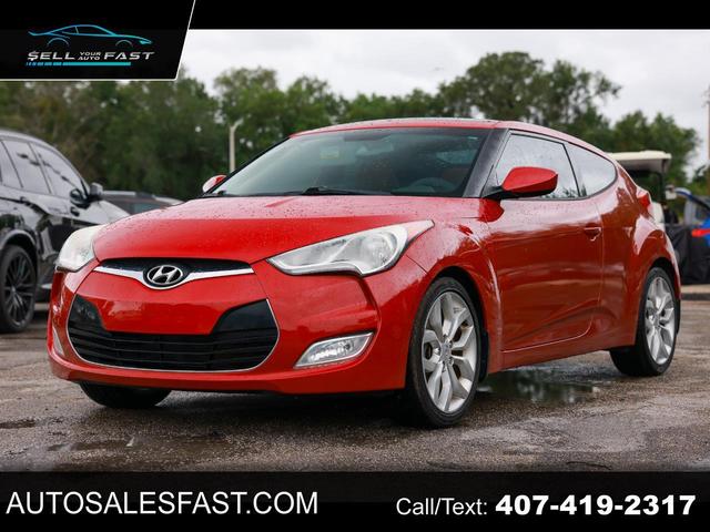 Red 2013 Hyundai Veloster FWD Coupe Front-Wheel Drive Manual