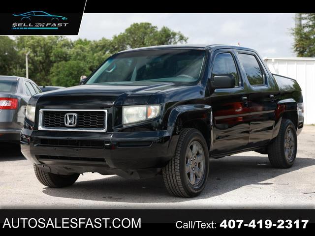 Black 2007 Honda Ridgeline RTX Pickup Truck All-Wheel Drive Automatic