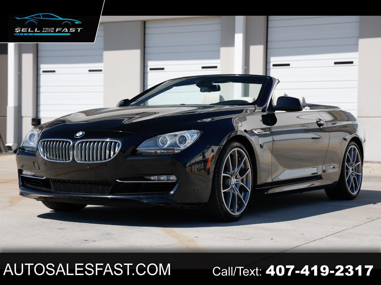 2012 BMW 650i 4.4L V8 4DR CONVERTIBLE RWD