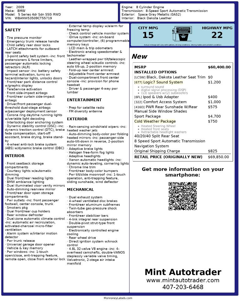 BMW 550i  2009