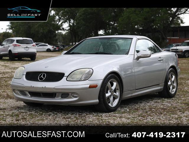 Silver 2001 Mercedes-Benz SLK 320 Convertible Rear-Wheel Drive Automatic