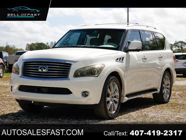White 2011 INFINITI QX56 RWD SUV / Crossover 4X2 Automatic